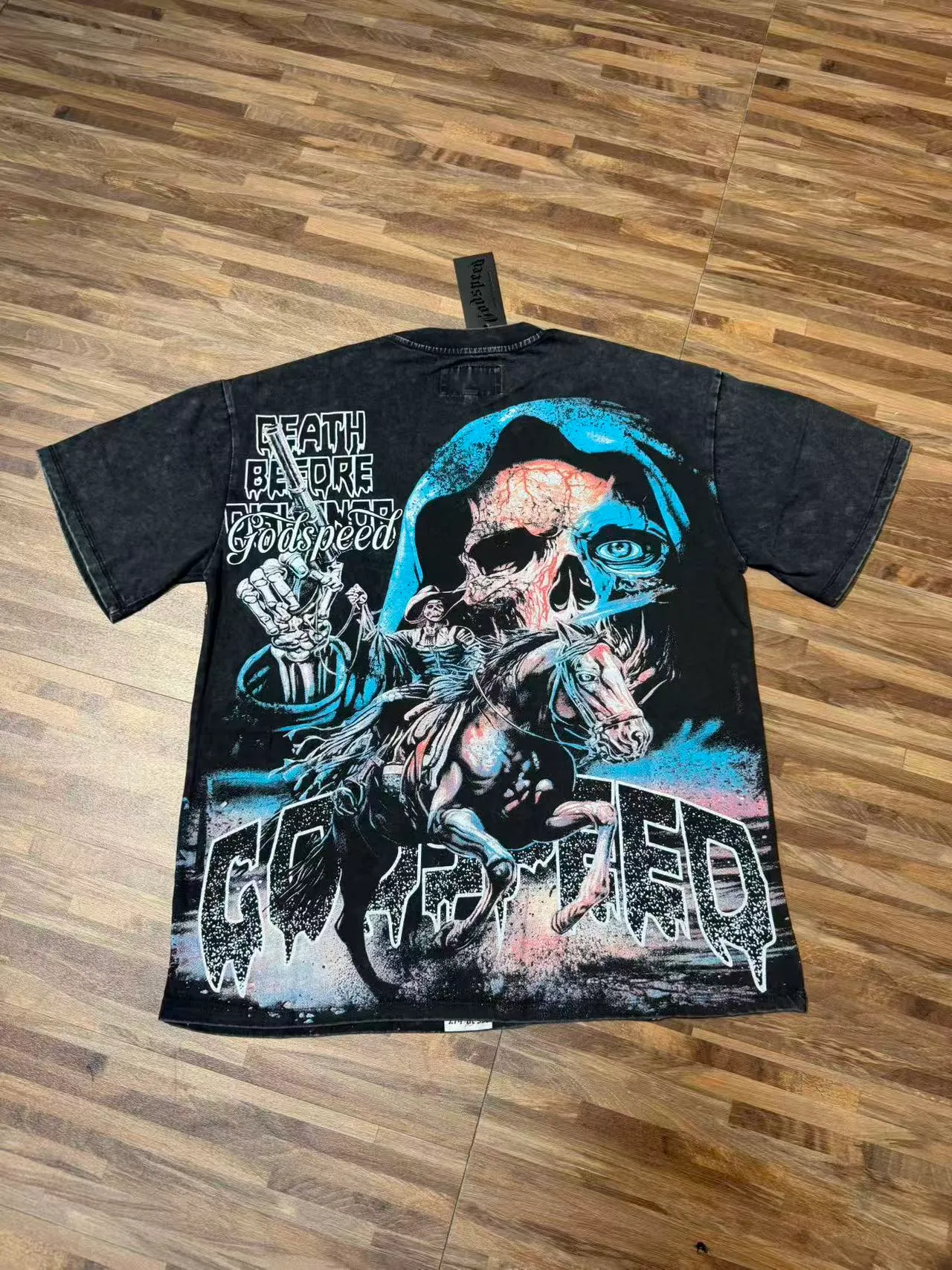 G 6207# Black/ ｜ godspeed（ + ）+ In Stock Retro T （fabric）：32 Sizes（size）：S-M-L-XL （colour）： Black/ 👉